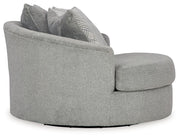Casselbury - Oversized Swivel Accent Chair - Cement - R&R Furniture Gallery (Fountain Valley, CA)