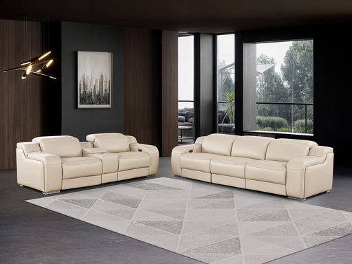 1116 - 6-Piece Modular Power Reclining Sofa And Console Loveseat Set In With 5 Power Recliners & Power Headrests - R&R Furniture Gallery (Fountain Valley, CA)