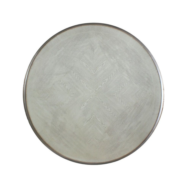 Dresden - Round Pedestal Dining Table - Vintage Bone White - R&R Furniture Gallery (Fountain Valley, CA)