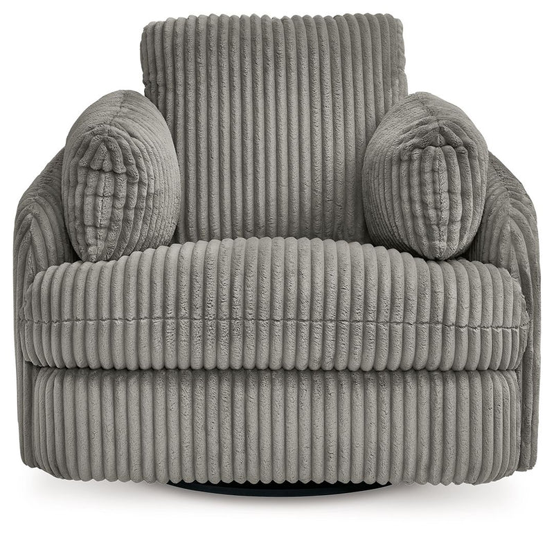Tie-breaker - Swivel Glider Recliner - R&R Furniture Gallery (Fountain Valley, CA)