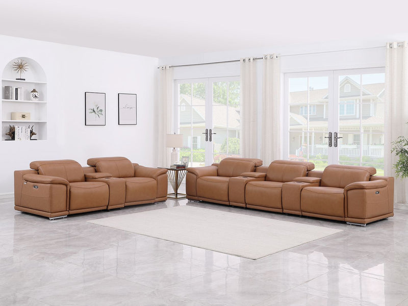9762 - 8-Piece Modular Power Reclining Sofa And Console Loveseat Set With - R&R Furniture Gallery (Fountain Valley, CA)