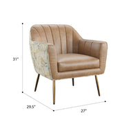 Rose - Accent Chair - Brown - R&R Furniture Gallery (Fountain Valley, CA)