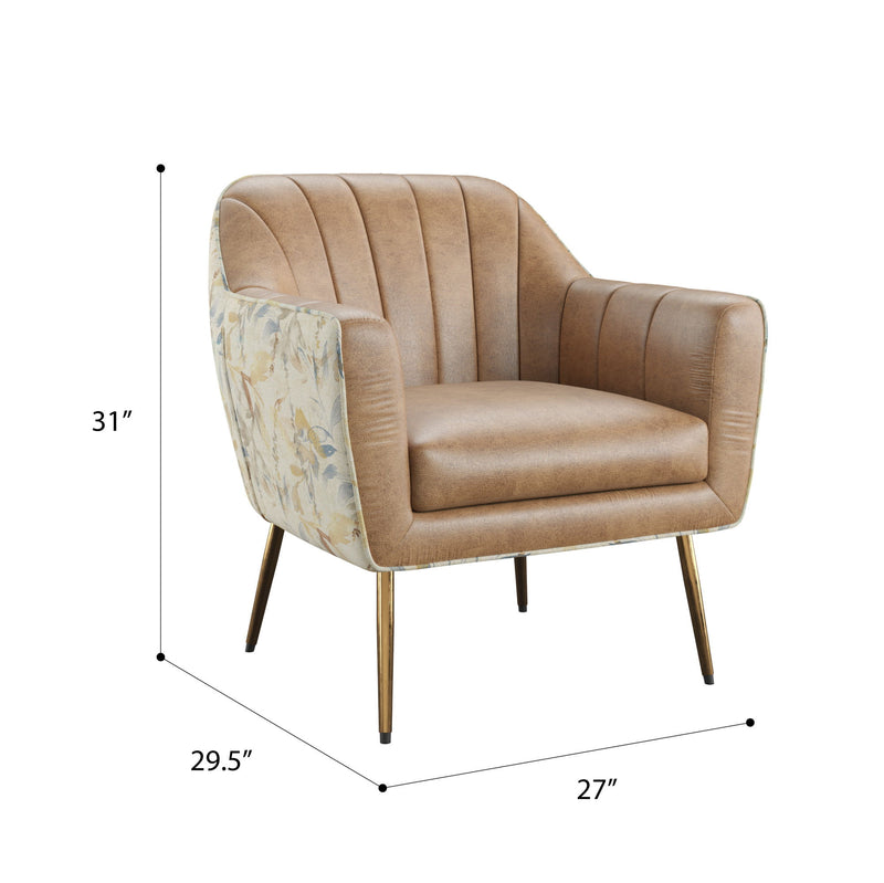 Rose - Accent Chair - Brown - R&R Furniture Gallery (Fountain Valley, CA)