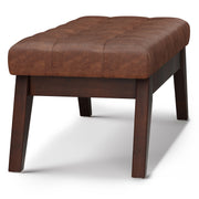 Draper - Upholstered Mid Century Tufted Ottoman Bench - R&R Furniture Gallery (Fountain Valley, CA)