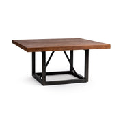 Classic Home Messina dining table in brown and black wood finish, showcasing a sleek rectangular design for modern dining spaces.