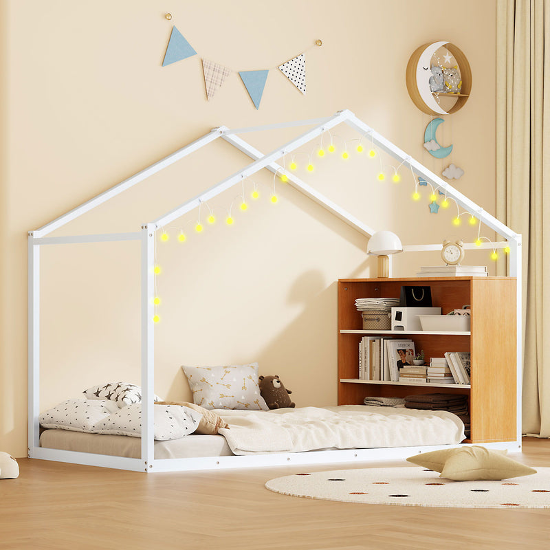 Bed House Frame With Shelves And Lights - R&R Furniture Gallery (Fountain Valley, CA)