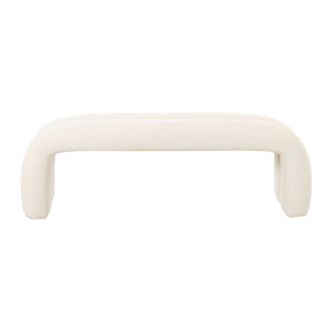 Leigh - Velvet Channeled Bench - R&R Furniture Gallery (Fountain Valley, CA)