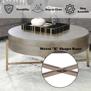 Weyton - Coffee Table - Light Brown & Champagne - R&R Furniture Gallery (Fountain Valley, CA)