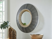 Dallmen - Accent Mirror - Black / Gold Finish - R&R Furniture Gallery (Fountain Valley, CA)