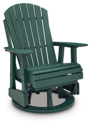 Shell Beach - Swivel Glider Chair - Green - R&R Furniture Gallery (Fountain Valley, CA)