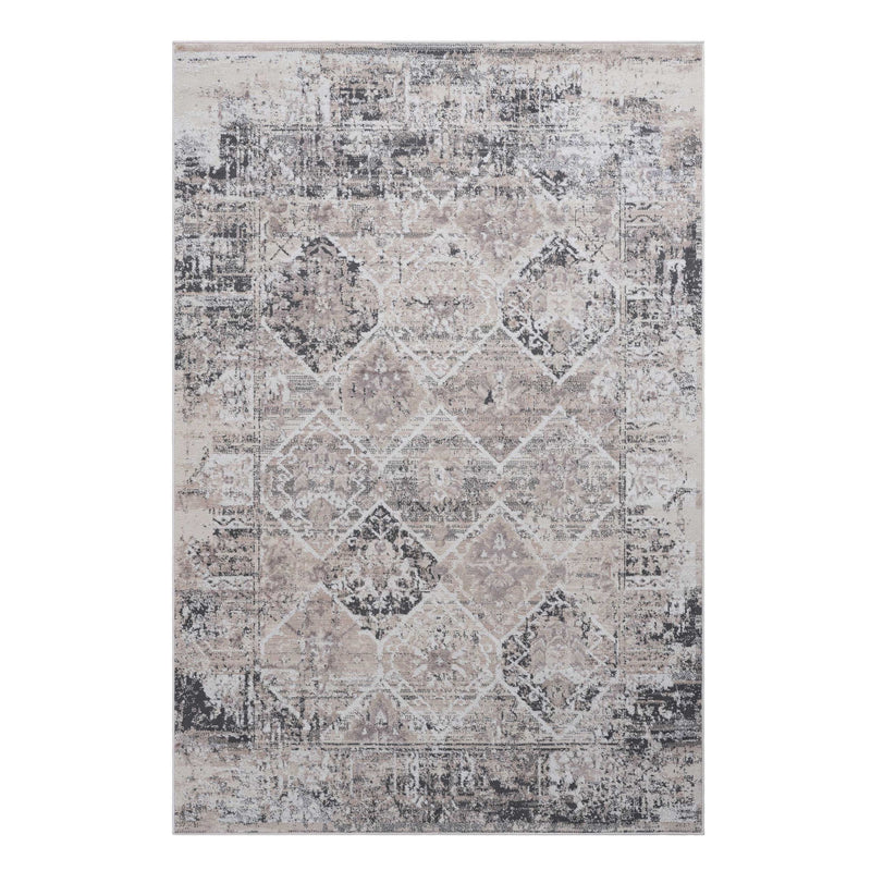 Payas - 6' X 9' Traditional Area Rug - Cream / Anthracite - R&R Furniture Gallery (Fountain Valley, CA)