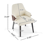 Indoor Dining Chair (Set of 2) - Beige / Brown - R&R Furniture Gallery (Fountain Valley, CA)