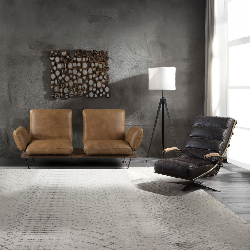 Narech - Sofa With Swivel - Nutmeg Top Grain Leather - R&R Furniture Gallery (Fountain Valley, CA)