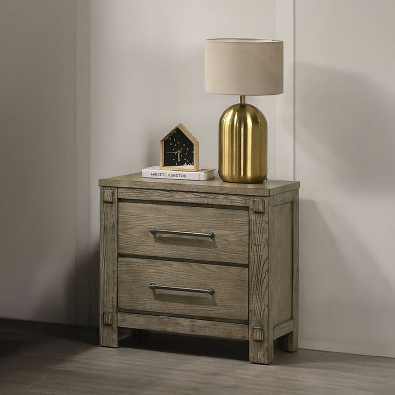 Colton - Nightstand - Antique White Oak - R&R Furniture Gallery (Fountain Valley, CA)