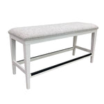 Americana Modern Dining - Upholstered Counter Bench - Cotton - R&R Furniture Gallery (Fountain Valley, CA)