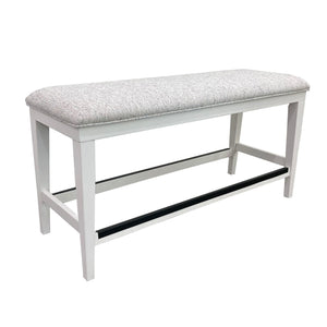 Americana Modern Dining - Upholstered Counter Bench - Cotton - R&R Furniture Gallery (Fountain Valley, CA)