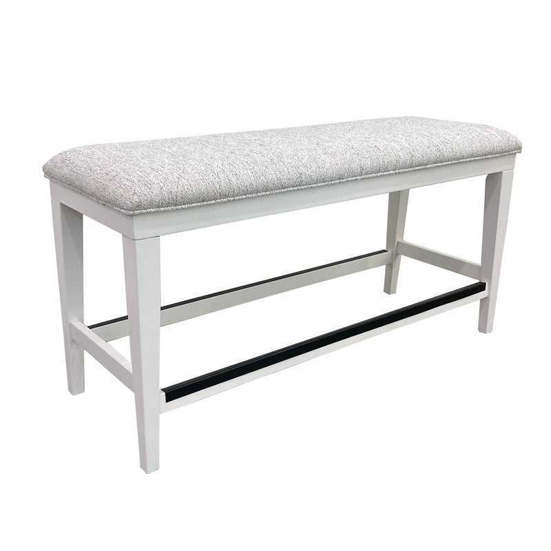 Americana Modern Dining - Upholstered Counter Bench - Cotton - R&R Furniture Gallery (Fountain Valley, CA)