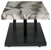 Cendill - Occasional Table Set (Set of 3) - Dark Brown / White / Black - R&R Furniture Gallery (Fountain Valley, CA)