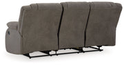 First Base - Reclining Sofa - Gunmetal - R&R Furniture Gallery (Fountain Valley, CA)