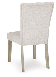 Larawyn - Dining Upholstered Side Chair (Set of 2) - Bisque - R&R Furniture Gallery (Fountain Valley, CA)
