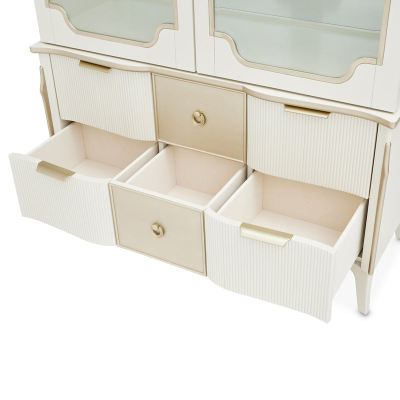 La Marisia - Display Cabinet - Creamy Pearl - R&R Furniture Gallery (Fountain Valley, CA)