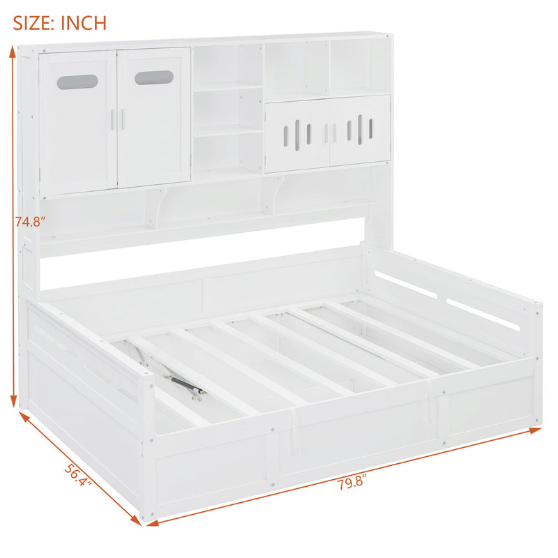Daybed With All-In-One Cabinet And Shelf - R&R Furniture Gallery (Fountain Valley, CA)