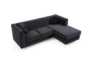 Delray - Micro Suede Sofa Chaise - R&R Furniture Gallery (Fountain Valley, CA)