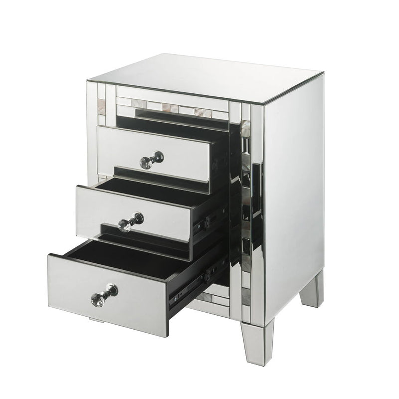 Nasa - Accent Table - Mirrored & Mother Pearl - R&R Furniture Gallery (Fountain Valley, CA)