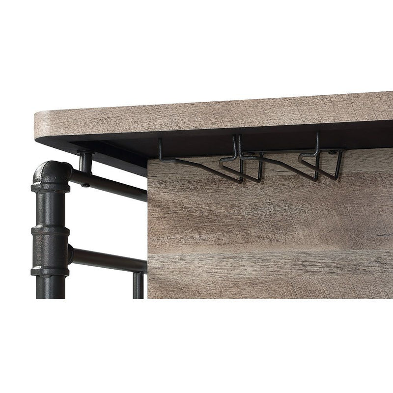Edina - Counter Height Table - Antique Oak & Sandy Gray - R&R Furniture Gallery (Fountain Valley, CA)