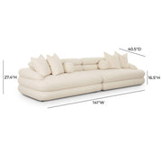 Lulu - Modular Sofa - Cream - R&R Furniture Gallery (Fountain Valley, CA)