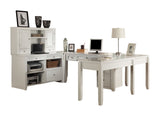 Boca - U Shape Desk With Credenza File And Hutch - Cottage White - R&R Furniture Gallery (Fountain Valley, CA)