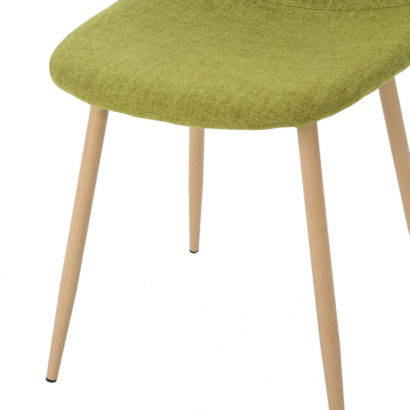 Modern Minimalist Fabric Dining Chair With Iron Legs - R&R Furniture Gallery (Fountain Valley, CA)