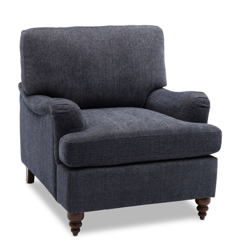 Ridgecrest Home Candor arm chair with English roll arms and plush upholstery, showcasing a cozy, stylish seating option.