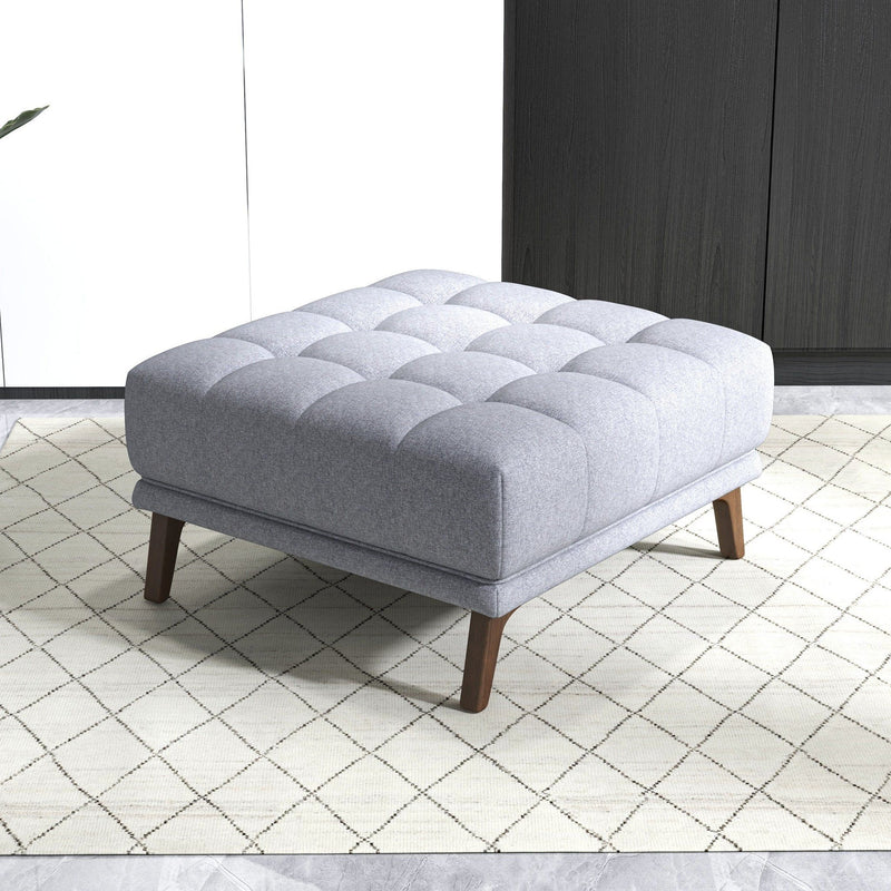 Addison - Square Upholstered Ottoman - R&R Furniture Gallery (Fountain Valley, CA)