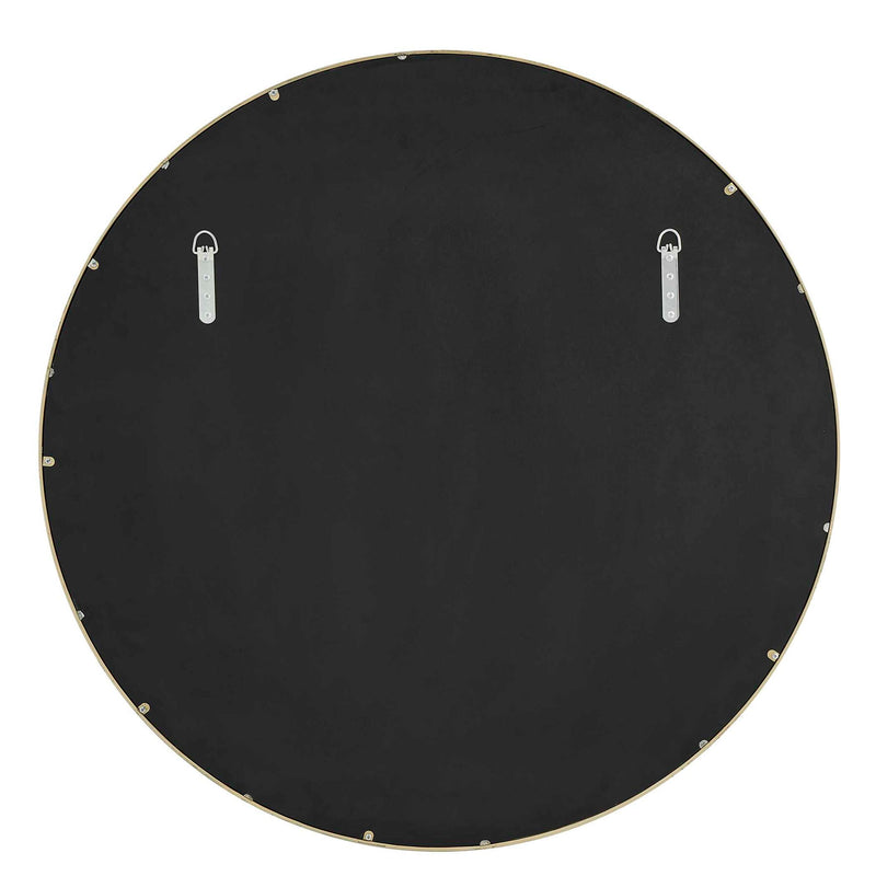 Crinkle - Round Mirror - Brass