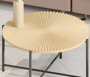 Radial - Pattern Coffee And End Table Set Waterproof Cover, Distressed Cylindrical Design (Set of 2) - R&R Furniture Gallery (Fountain Valley, CA)