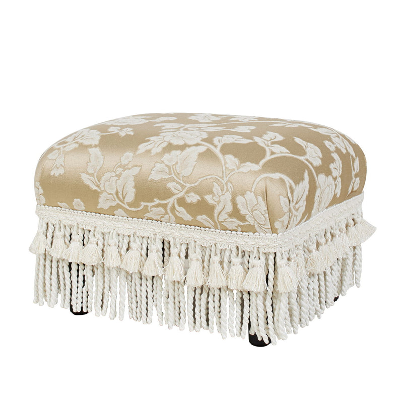 Fiona - Handcrafted Accent Footstool Ottoman - R&R Furniture Gallery (Fountain Valley, CA)