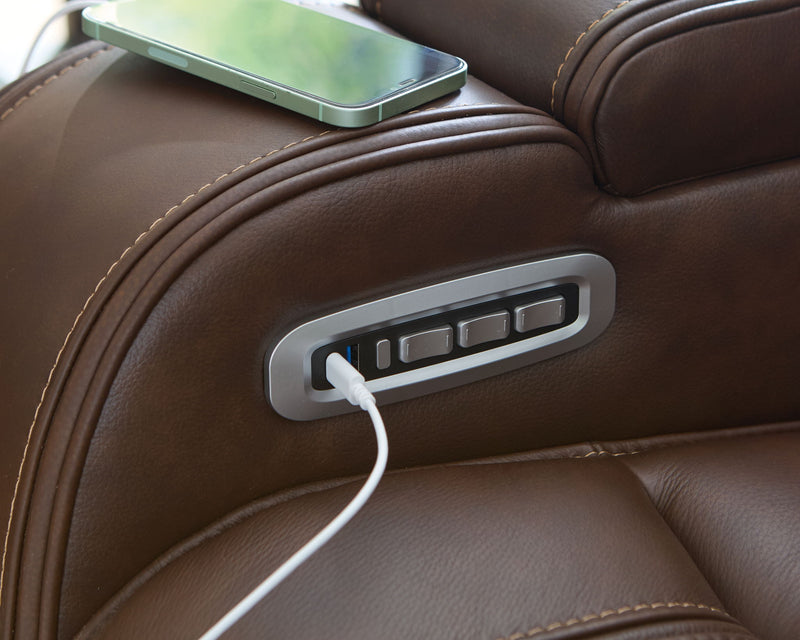Knightington - Power Reclining Sofa With Audio Seating - R&R Furniture Gallery (Fountain Valley, CA)