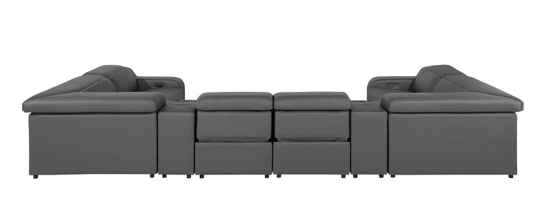 1116 - 8-Piece U-Shaped Sectional Sofa In With 4 Power Recliners & Power Headrest