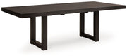Neymorton - Rectangular Dining Room Butterfly Extension Table - Dark Grayish Brown - R&R Furniture Gallery (Fountain Valley, CA)