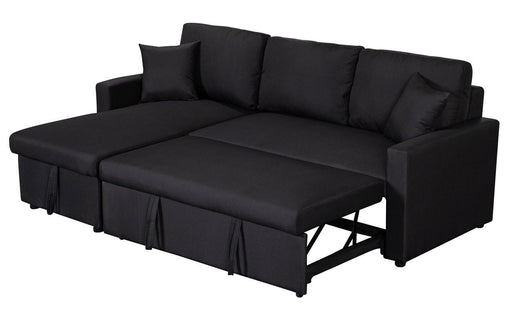 Paisley - Fabric Reversible Sleeper Sectional Sofa With Storage Chaise - R&R Furniture Gallery (Fountain Valley, CA)