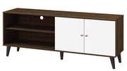 Amidon - TV Stand, With 2 Storage Shelves And 1 Cabinet - R&R Furniture Gallery (Fountain Valley, CA)