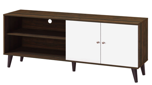 Amidon - TV Stand, With 2 Storage Shelves And 1 Cabinet - R&R Furniture Gallery (Fountain Valley, CA)