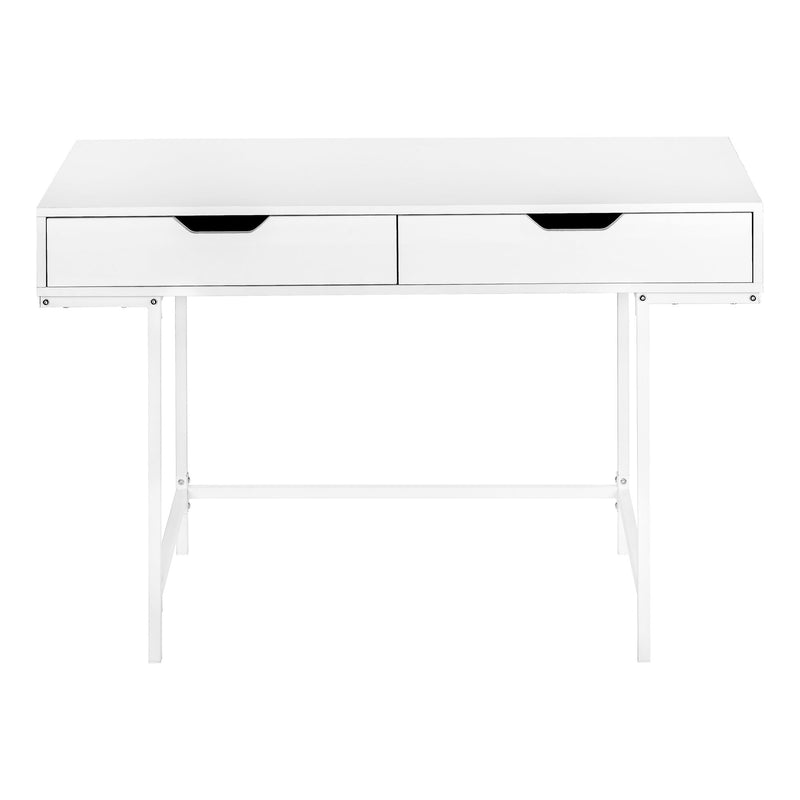Computer Desk For Home Office, Storage Drawers, Marble Look Contemporary & Modern - R&R Furniture Gallery (Fountain Valley, CA)