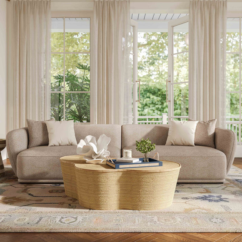 Sylvie - 4-Seater Sofa - Cream - R&R Furniture Gallery (Fountain Valley, CA)