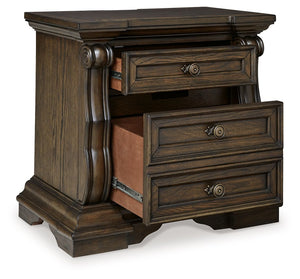 Maylee - Three Drawer Night Stand - Dark Brown - R&R Furniture Gallery (Fountain Valley, CA)