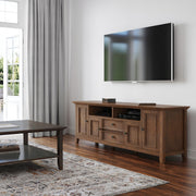 Amherst - Wide TV Media Stand - Rustic Natural Aged Brown - R&R Furniture Gallery (Fountain Valley, CA)