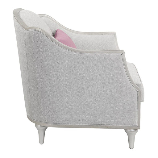 Kasa - Chair With Pillow - Beige Linen & Champagne - R&R Furniture Gallery (Fountain Valley, CA)