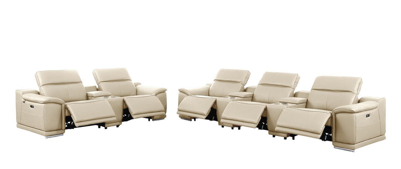 9762 - 8-Piece Modular Power Reclining Sofa And Console Loveseat Set With