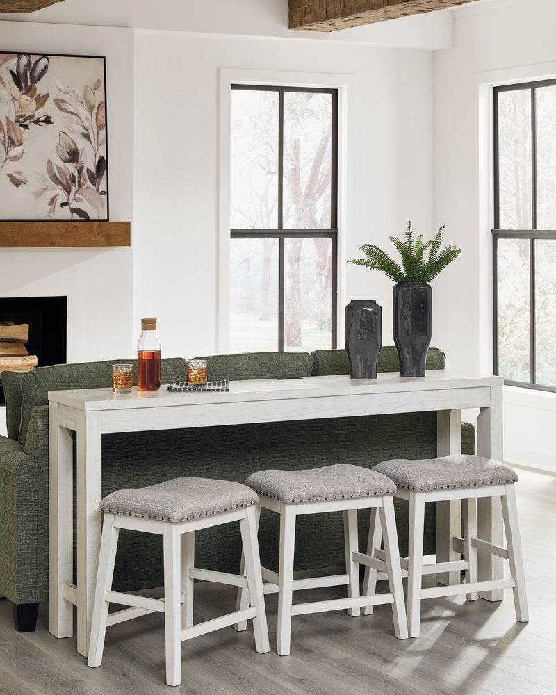Robbinsdale - Rectangular Dining Room Counter Table Set (Set of 4) - Antique White - R&R Furniture Gallery (Fountain Valley, CA)